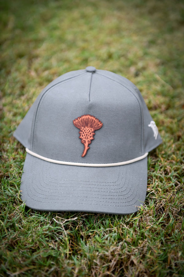 1744 5-Panel Canvas Hat Ft. Leather Thistle