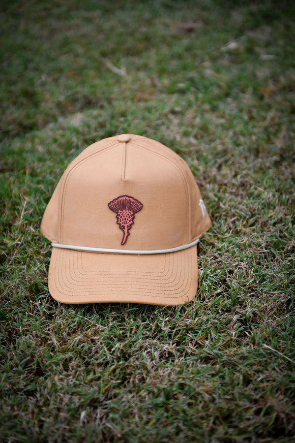 1744 5-Panel Canvas Hat Ft. Leather Thistle